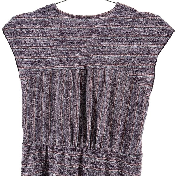 FREE PEOPLE Cap Sleeve Striped Sweater Vest - Small‎ - purple, red, blue - Picture 5 of 7